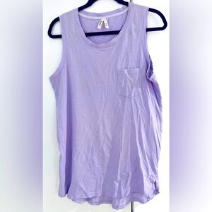Pact Maternity Tank Top Size M Lilac Purple